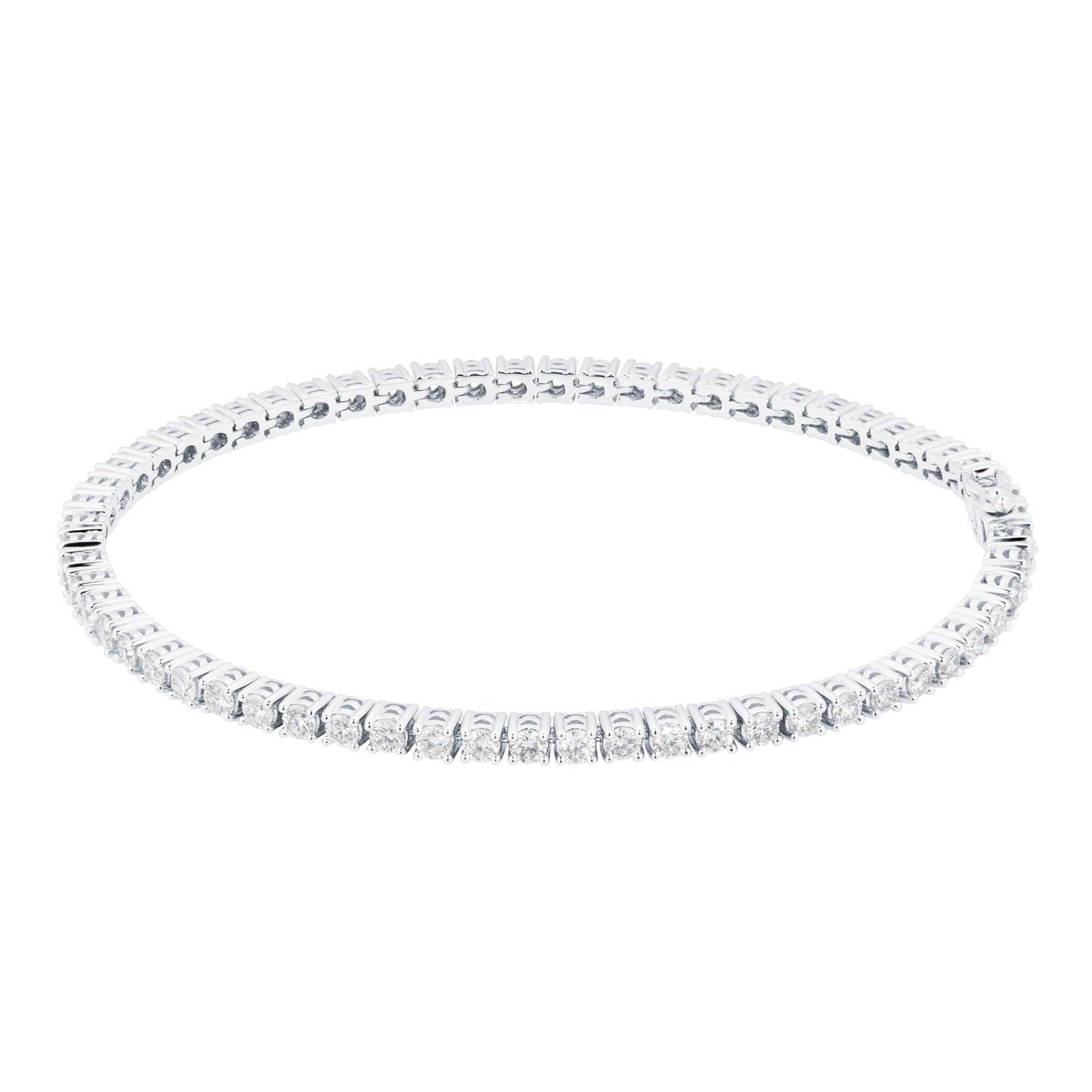 White Gold 3cttw Diamond Line Bracelet