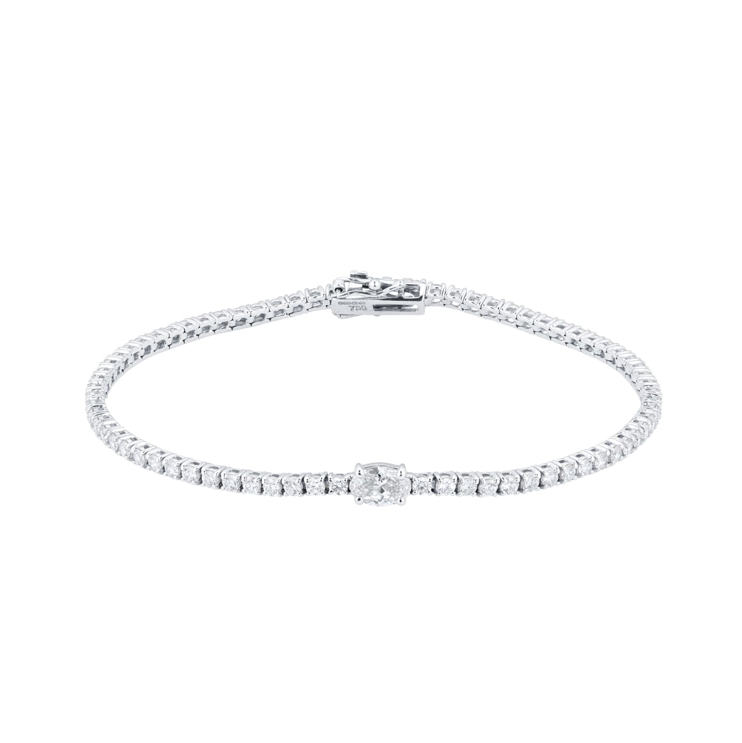 White Gold 2.90cttw Diamond Tennis Bracelet