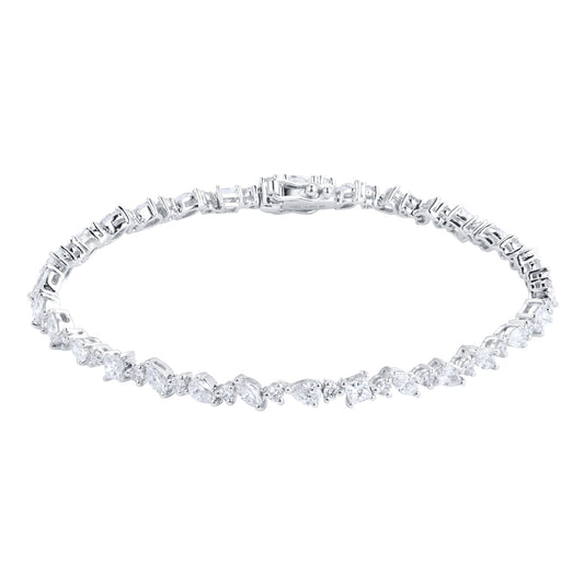 White Gold 3.60cttw Diamond Bracelet