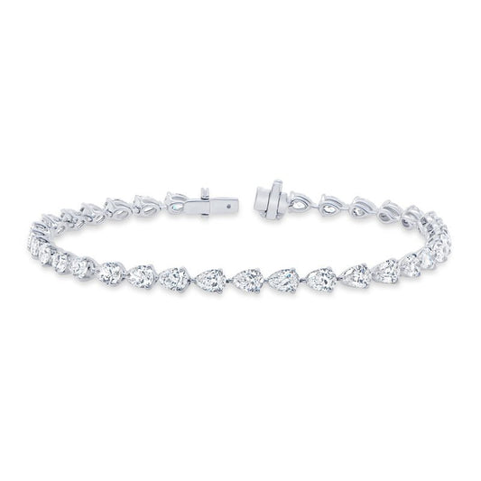 White Gold 6.5cttw Diamond Line Bracelet