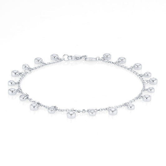 Gossamer White Gold 1.20cttw Diamond Bracelet