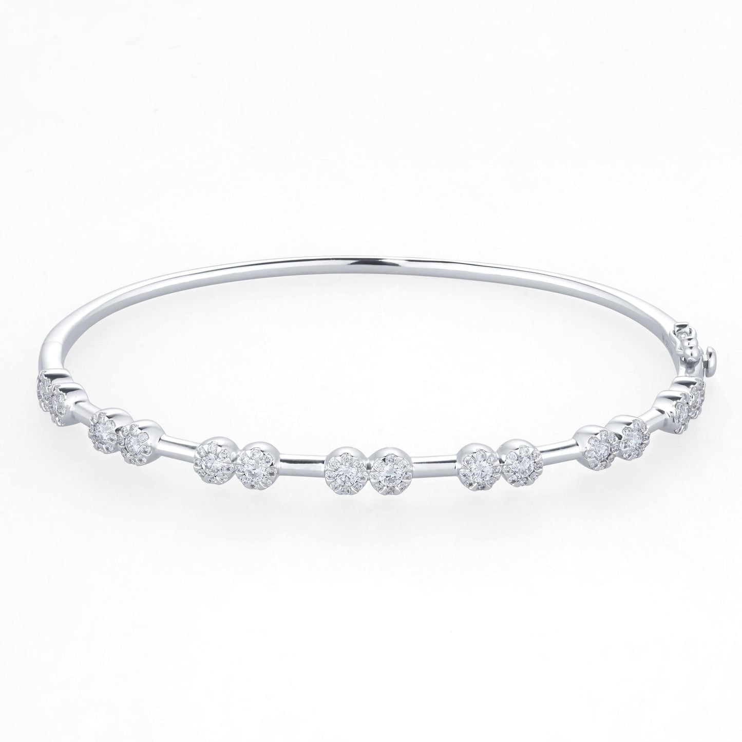 Masquerade White Gold 1.00cttw Diamond Bangle