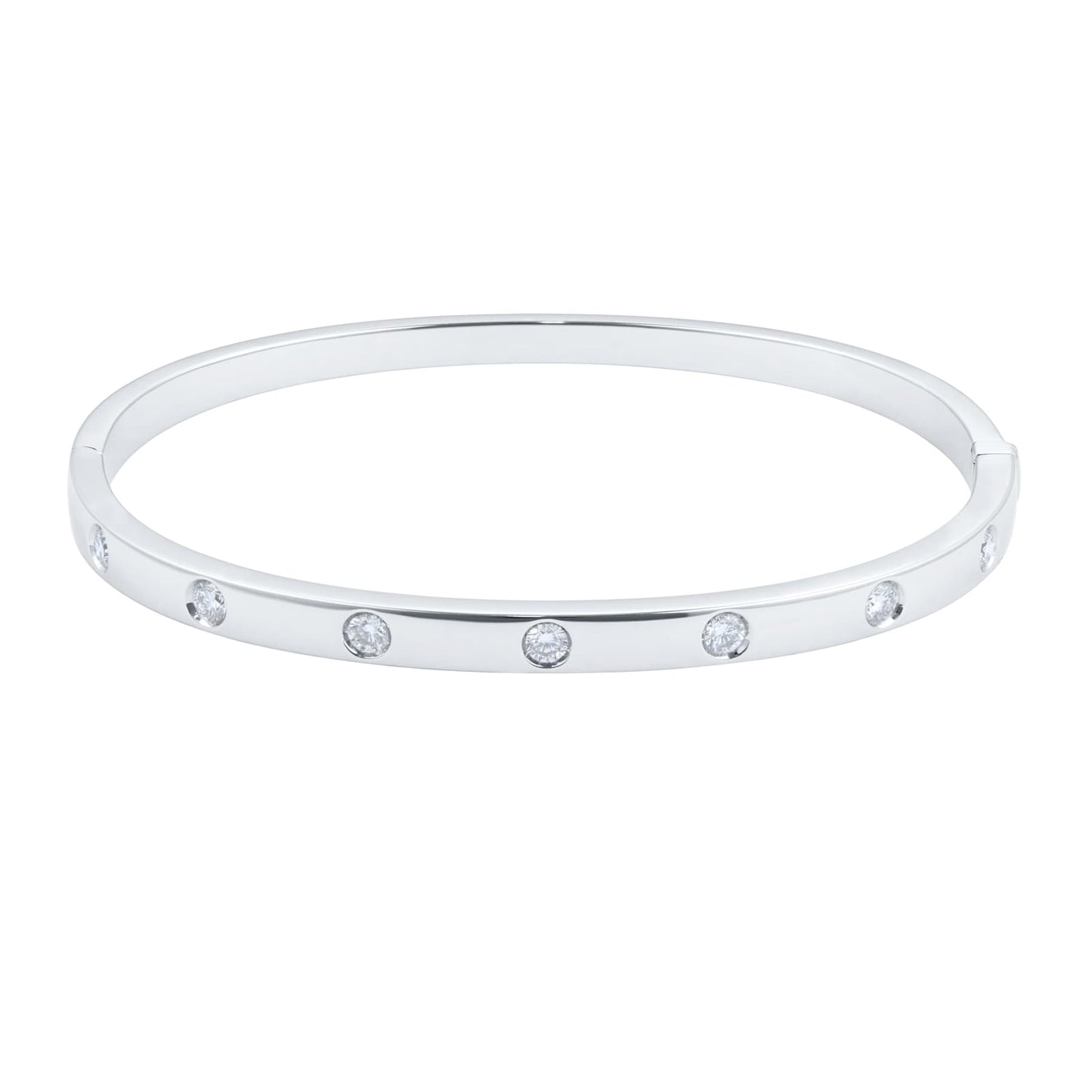 Gossamer White Gold 0.60cttw Diamond Bangle