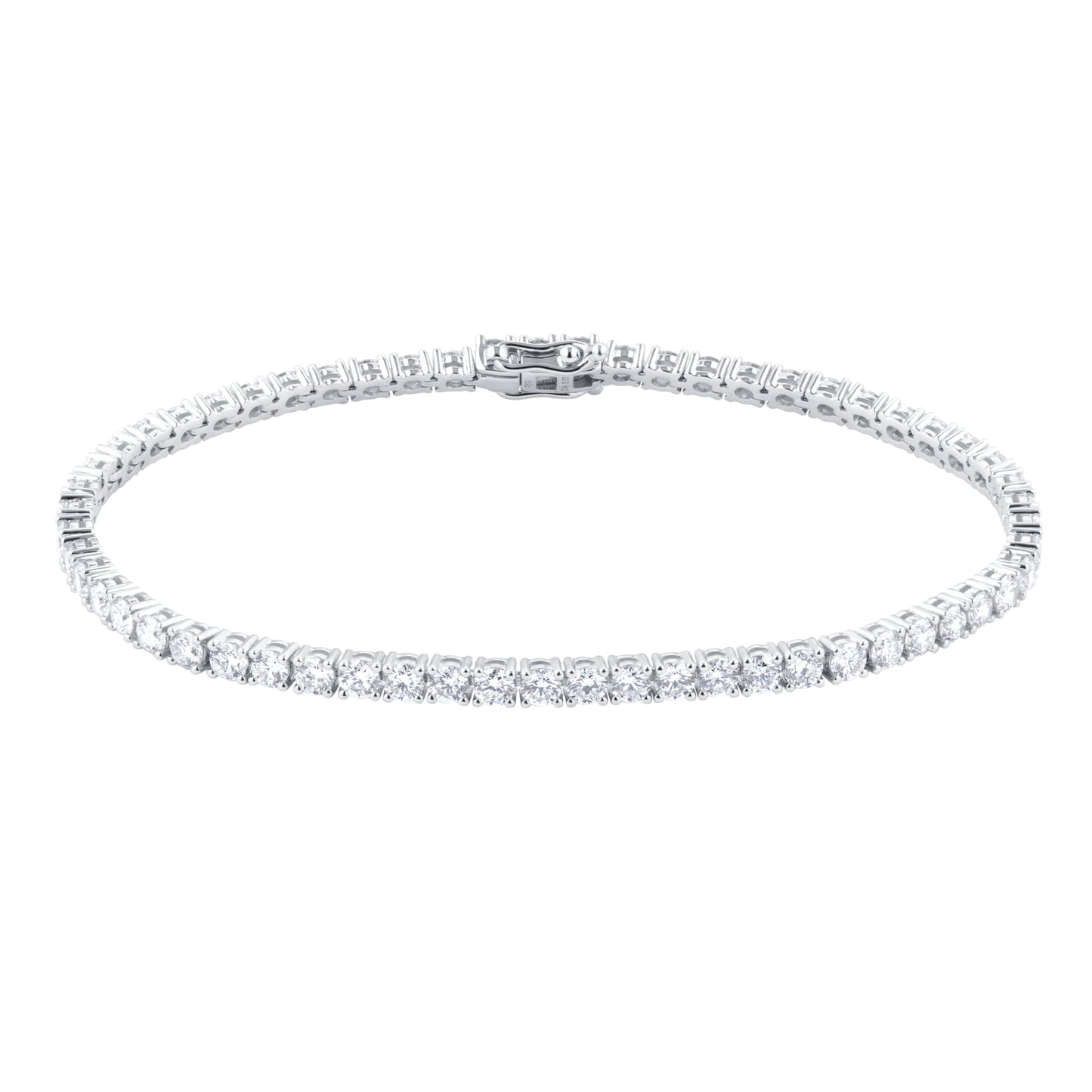 White Gold 5cttw Diamond Line Bracelet