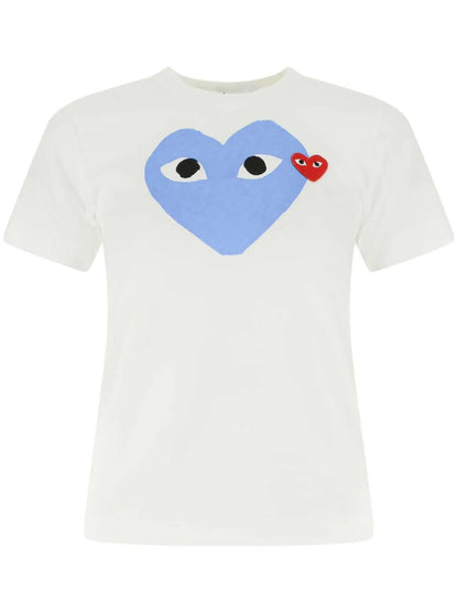 Heart-Print Cotton T-Shirt