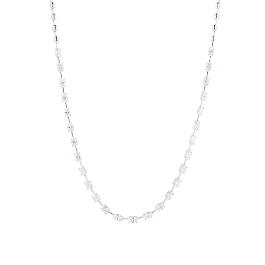 White Gold 6.9cttw Diamond Necklace