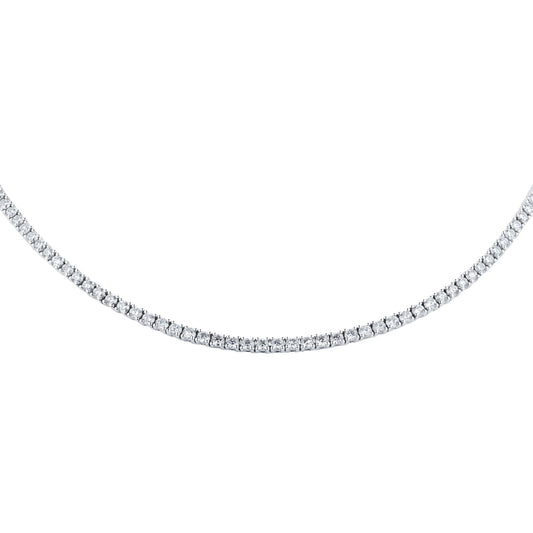 White Gold 10cttw Diamond Line Bracelet