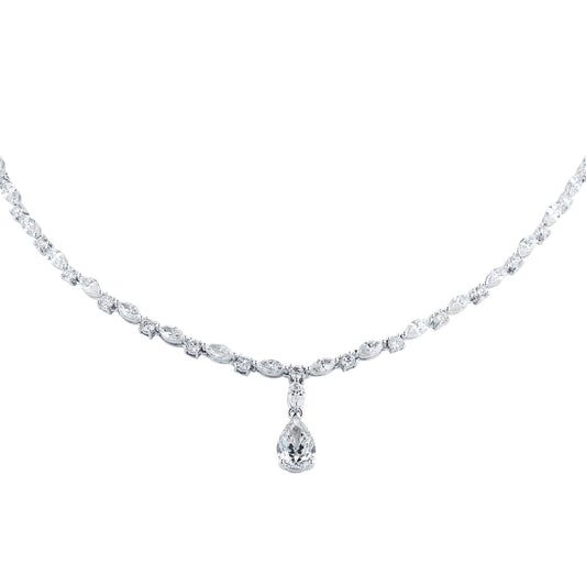 White Gold 13.16cttw Diamond Necklace