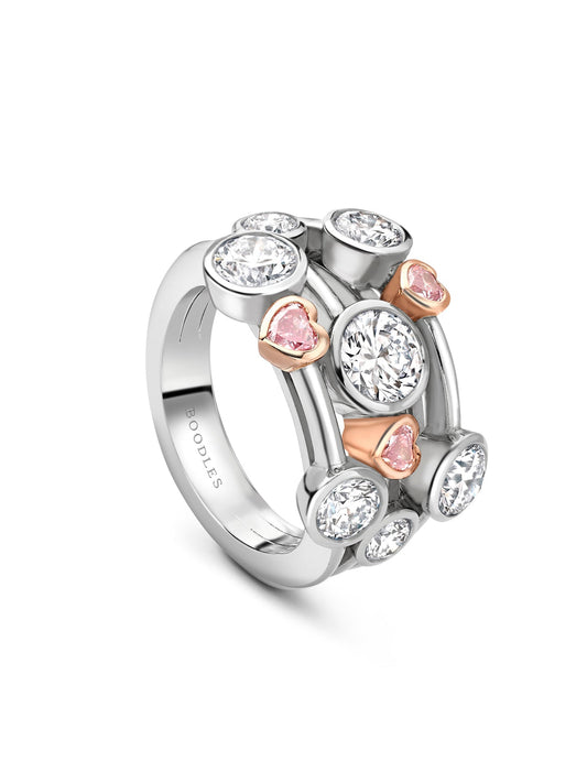 Raindance Pink Diamond Heart Ring