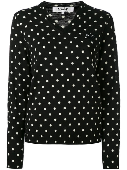 Polka Dot Knitted Sweater