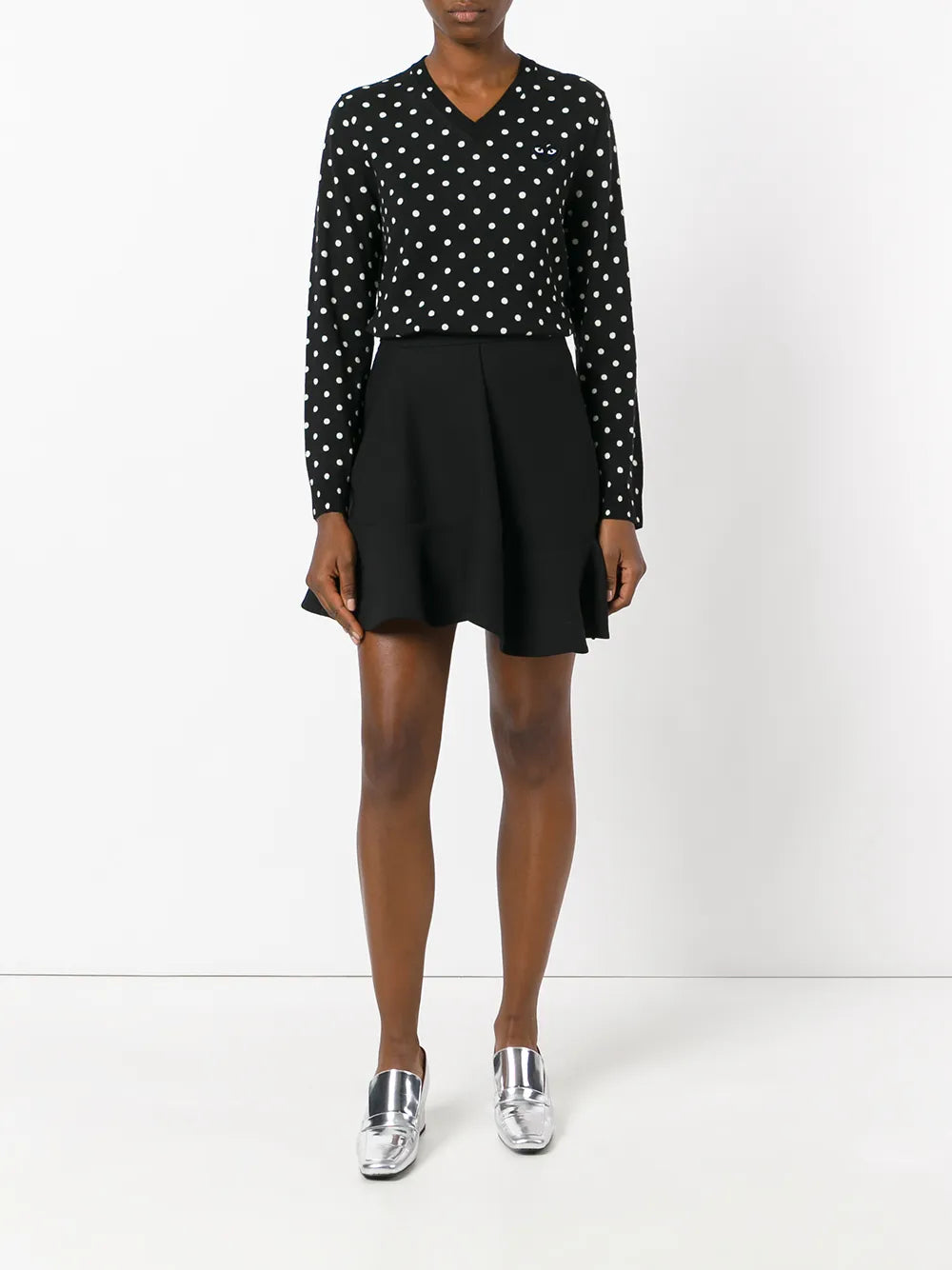 Polka Dot Knitted Sweater
