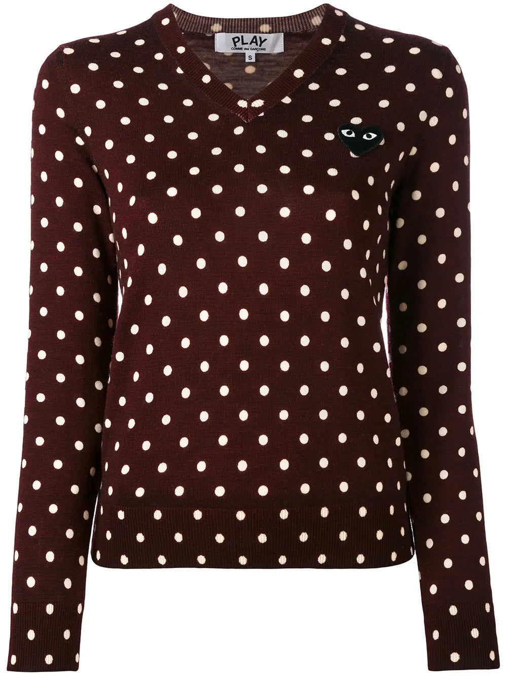 Dotted V-Neck Jumper