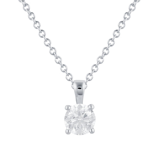 Libretto White Gold 0.70ct Diamond Pendant