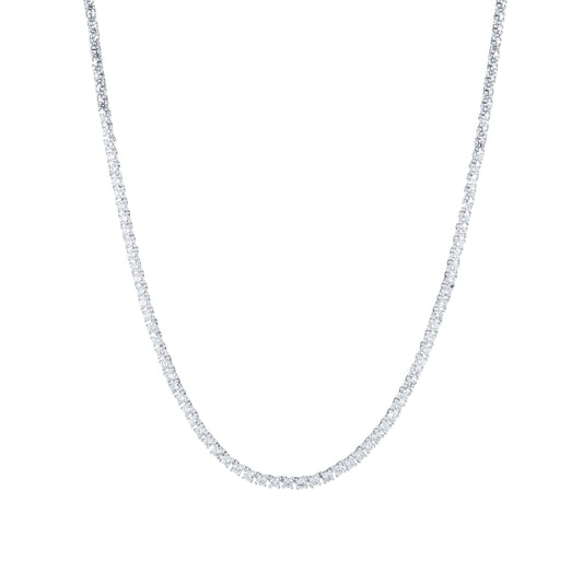 White Gold 7cttw Diamond Tennis Necklace