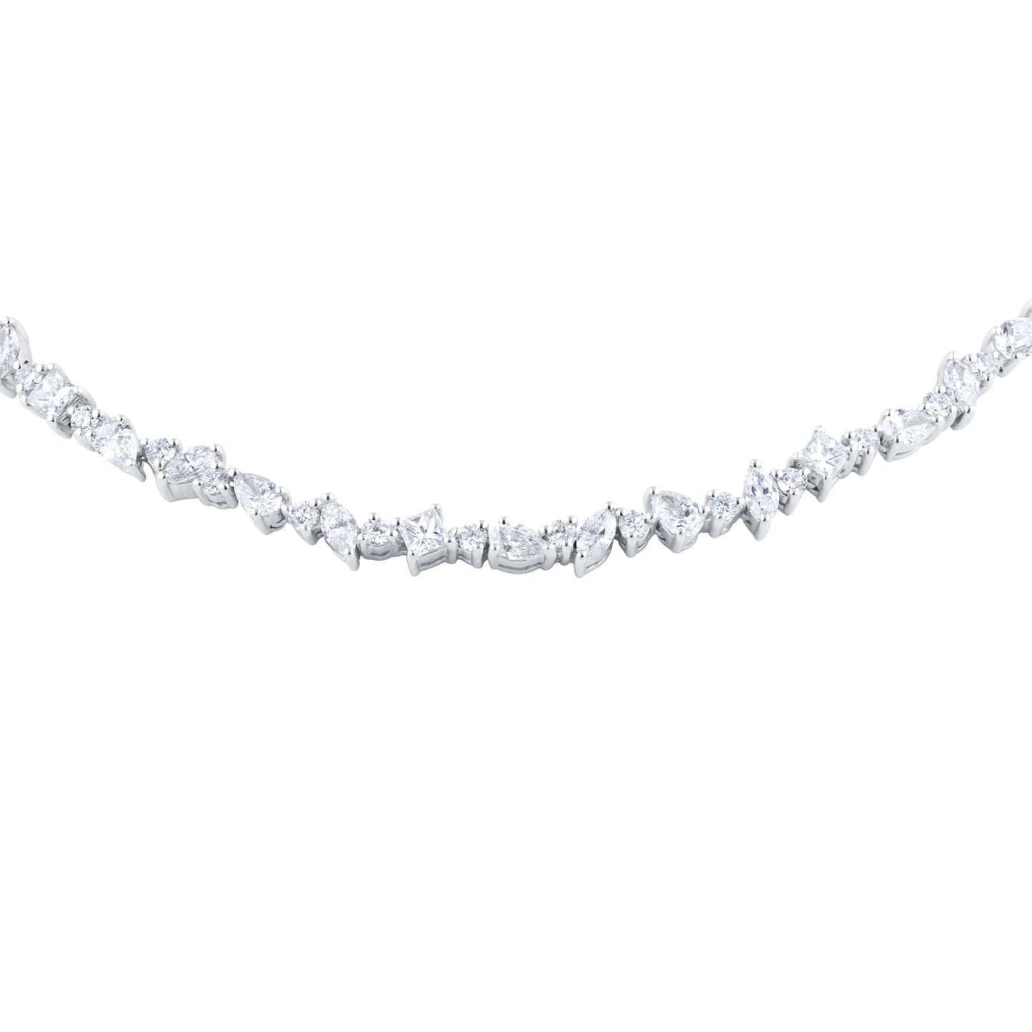 Riveret White Gold 3.30cttw Diamond Necklace