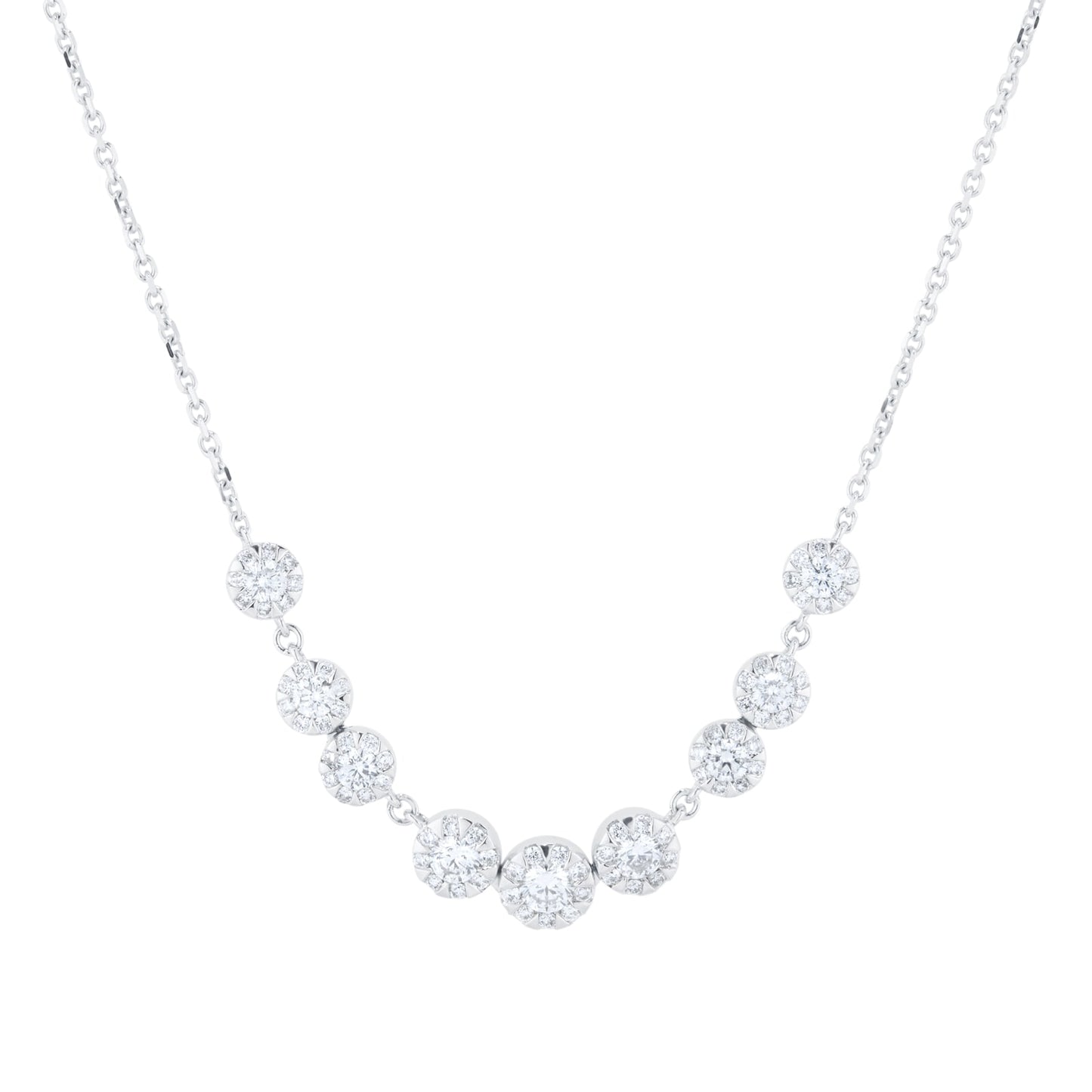 Masquerade White Gold 1.20cttw Diamond Necklace