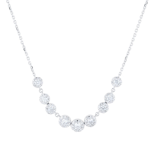 Masquerade White Gold 1.20cttw Diamond Necklace