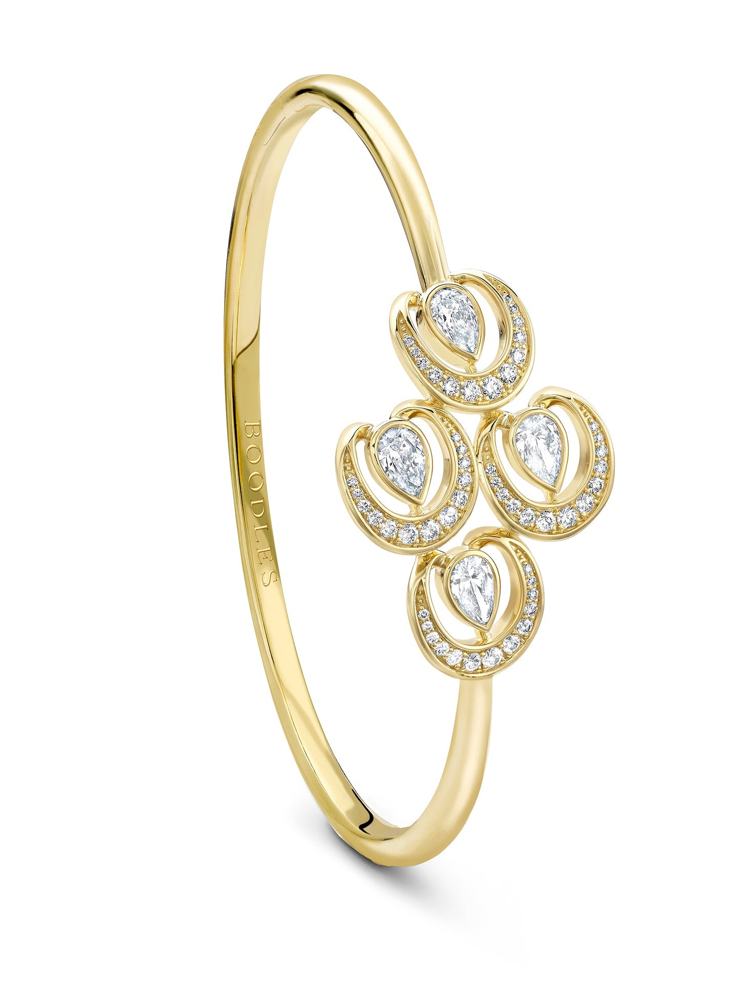 Lucky Diamond Horseshoe Bangle