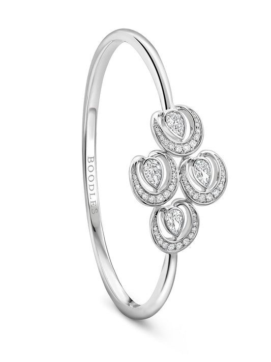 Lucky Diamond Horseshoe Bangle