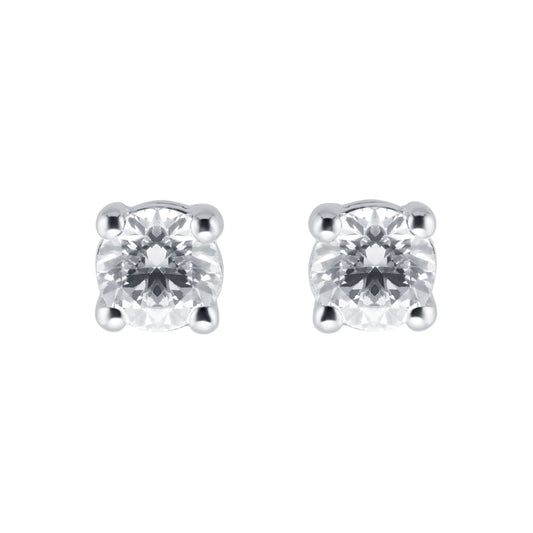 Libretto White Gold 0.80ct Diamond Stud Earrings