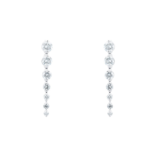 White Gold 2.00cttw Diamond Drop Earrings