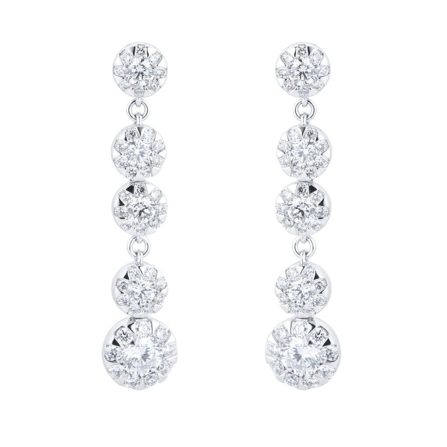 Masquerade White Gold 1.30cttw Diamond Drop Earrings