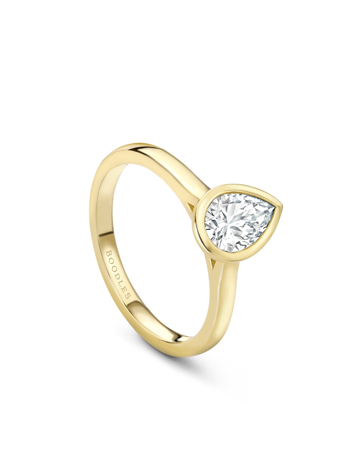 Florentine Pear Diamond Ring