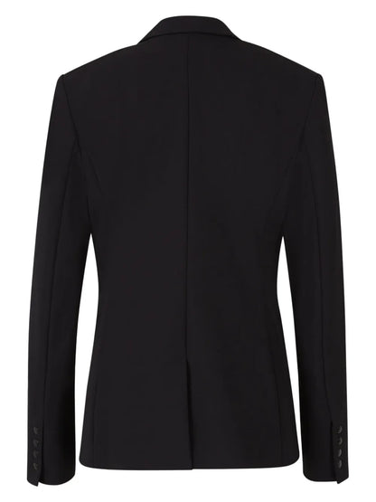 Zip Pocket Single-Breasted Blazer