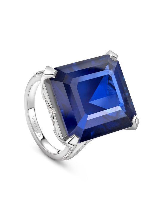 Fifth Avenue Octagonal Sapphire Ring