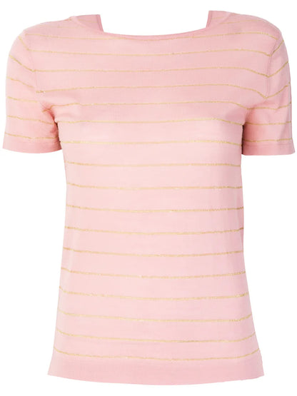 Cashmere Carly Lurex Knitted Top