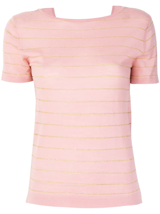 Cashmere Carly Lurex Knitted Top