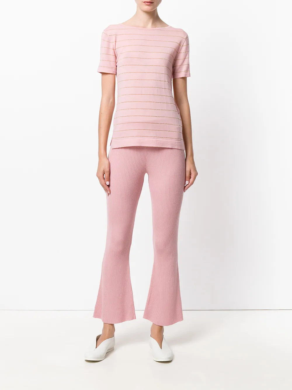 Cashmere Carly Lurex Knitted Top