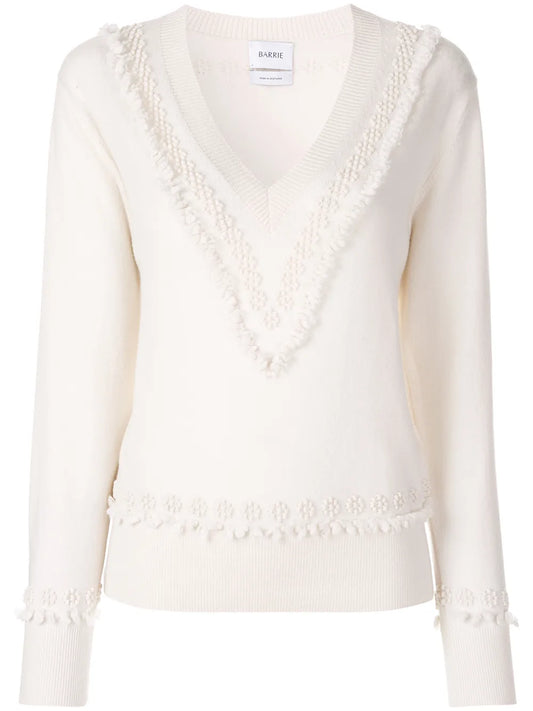 Romantic Timeless Cashmere V Neck Pullover