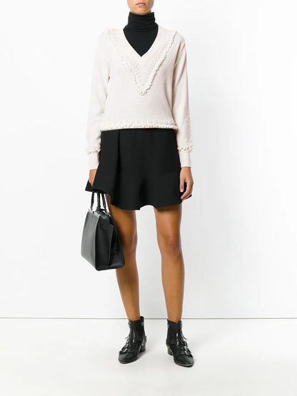 Romantic Timeless Cashmere V Neck Pullover
