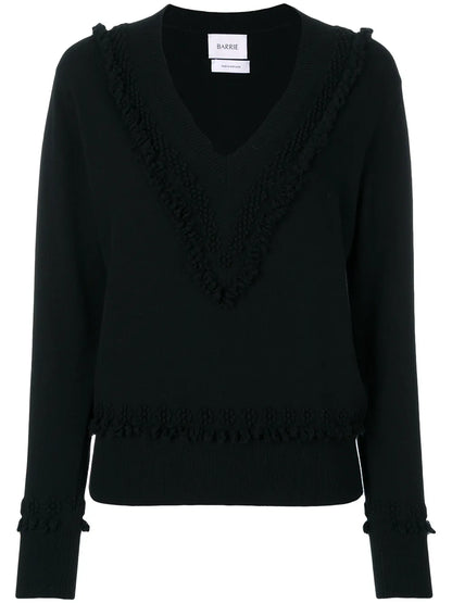 Romantic Timeless Cashmere V Neck Pullover