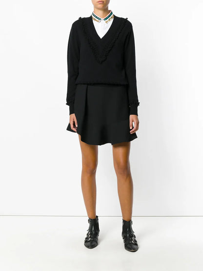 Romantic Timeless Cashmere V Neck Pullover