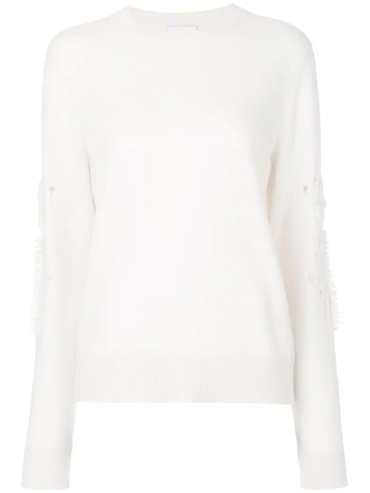 Romantic Timeless Cashmere Round Neck Pullover