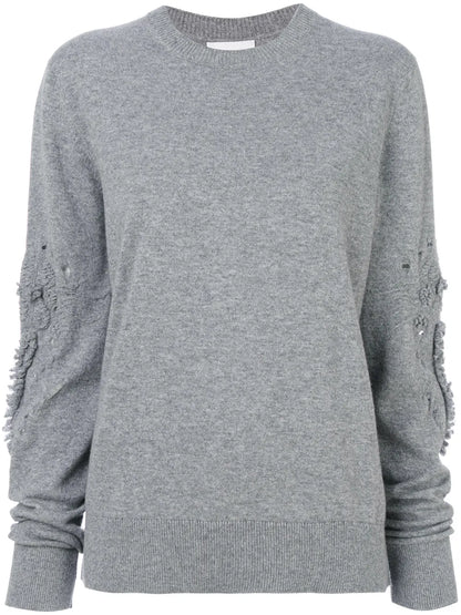 Romantic Timeless Cashmere Round Neck Pullover