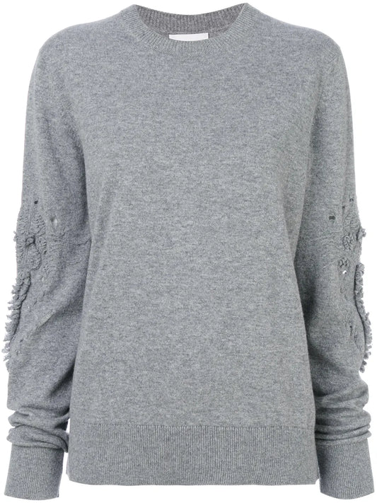 Romantic Timeless Cashmere Round Neck Pullover