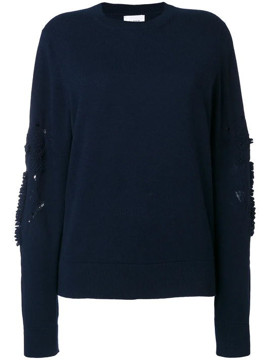 Romantic Timeless Cashmere Round Neck Pullover