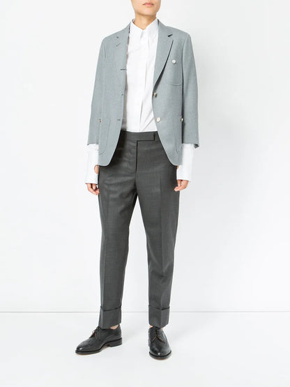 Straight-Leg Tailored Trousers