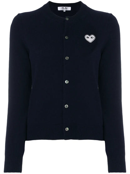 Embroidered Heart Cardigan
