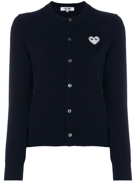 Embroidered Heart Cardigan