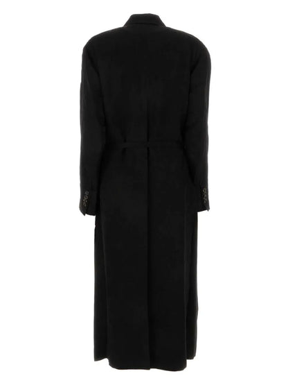 Asymmetric Double-Breasted Coat