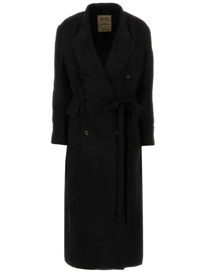 Asymmetric Double-Breasted Coat