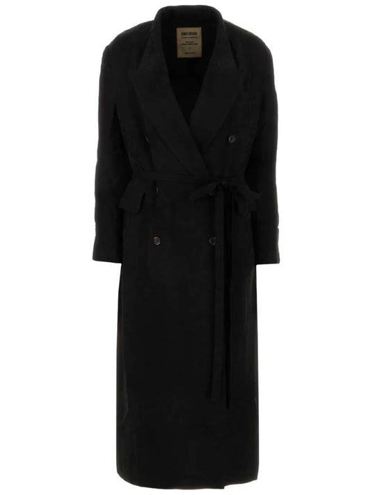 Asymmetric Double-Breasted Coat