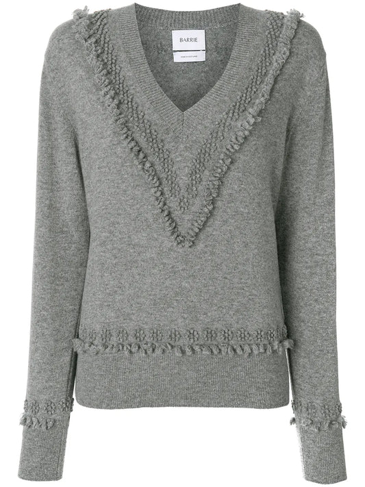 Romantic Timeless Cashmere V Neck Pullover