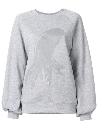 Oversized Printed Sweatshirt