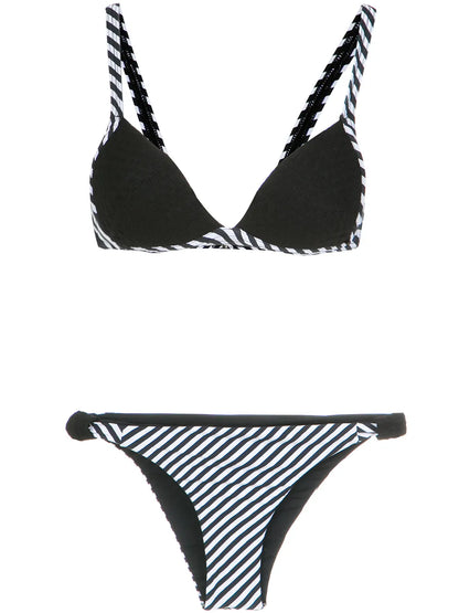 Striped Bikini Set