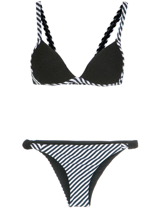 Striped Bikini Set